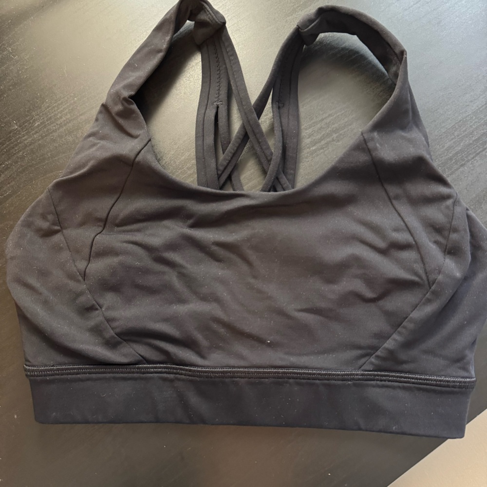 Black lululemon sports bra